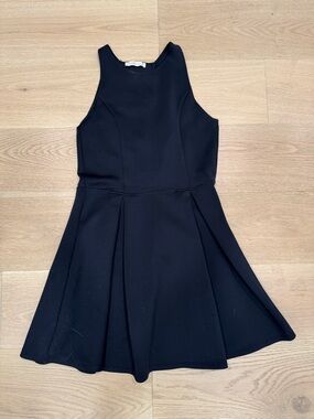 Abercrombie & Fitch Girls' Black Sleeveless Fit-and-Flare Dress